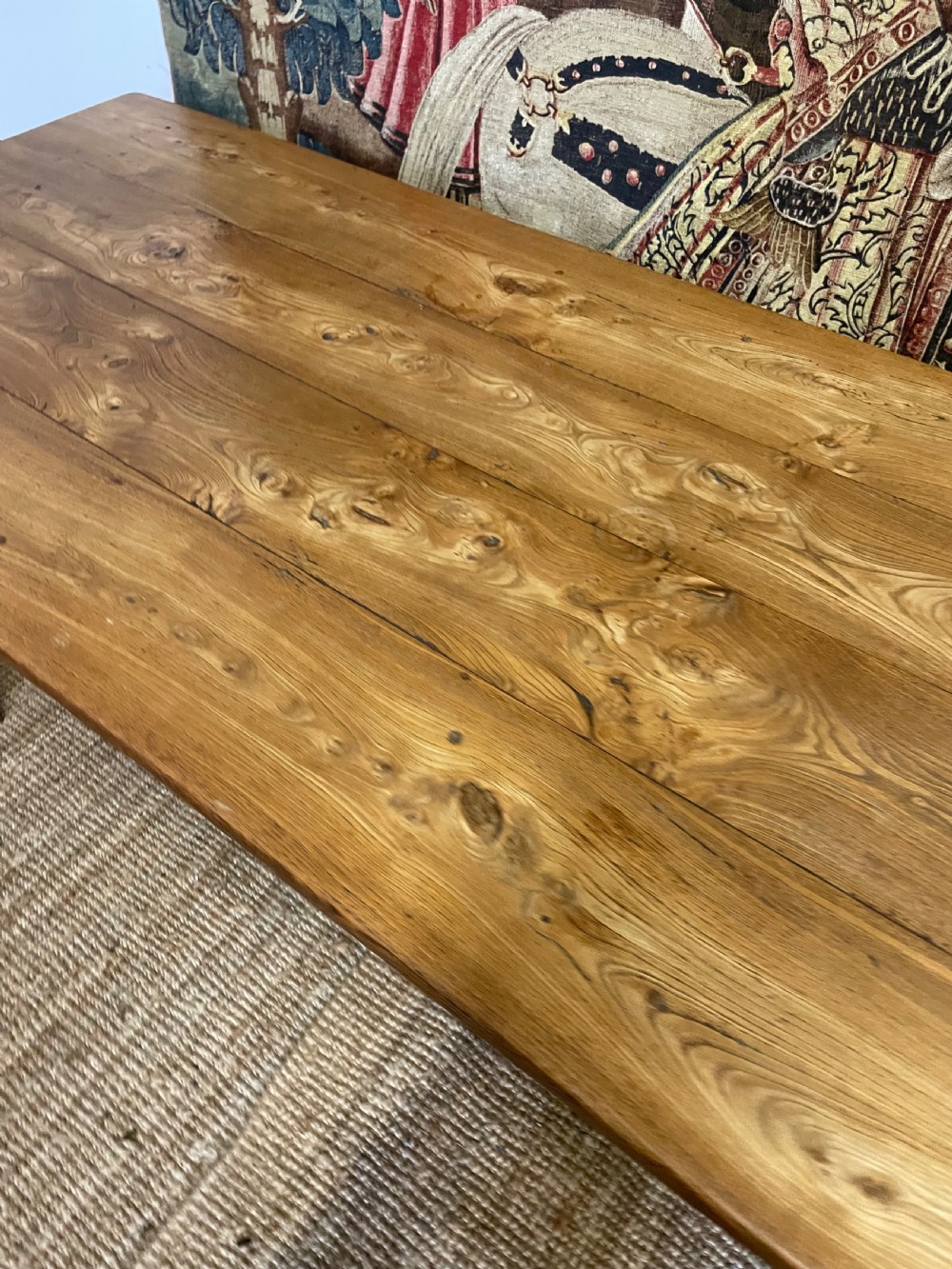 Elm farmhouse table  View VIII