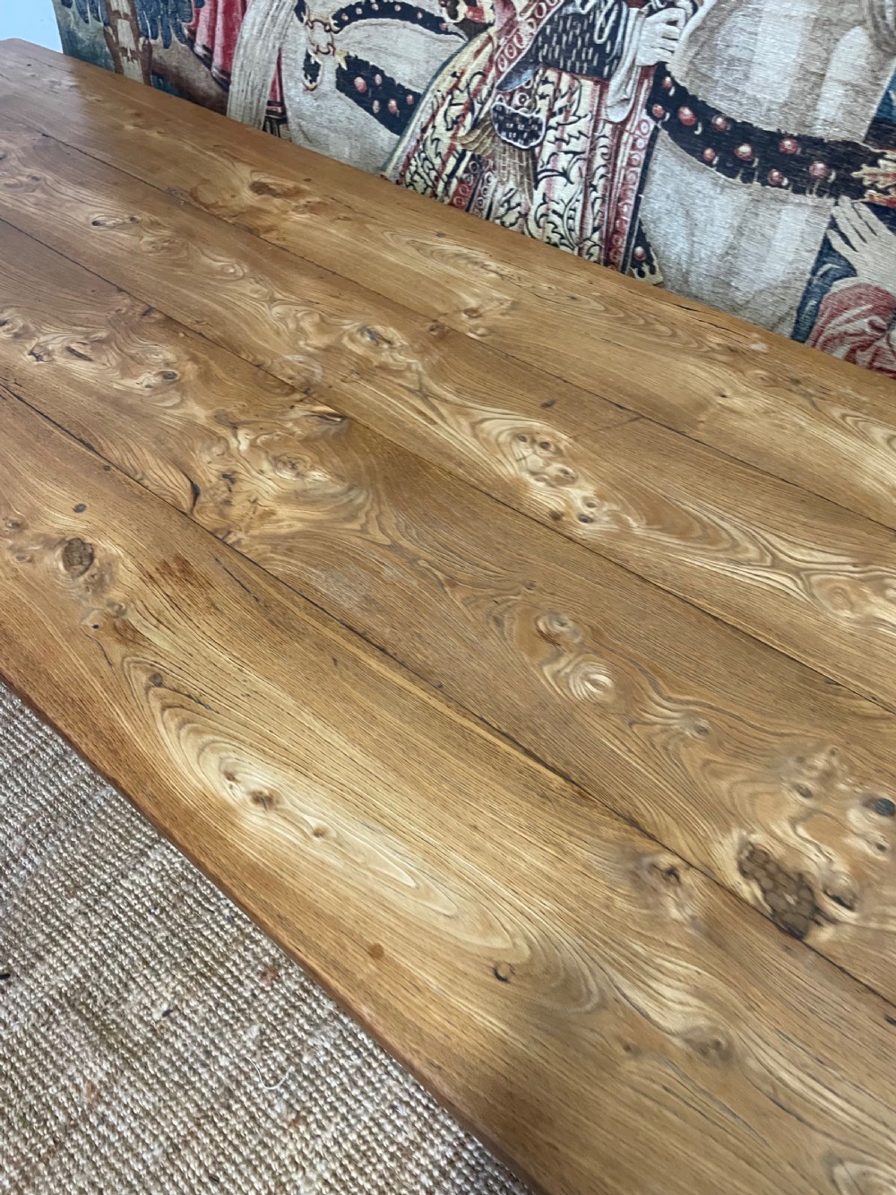 Elm farmhouse table  View IX