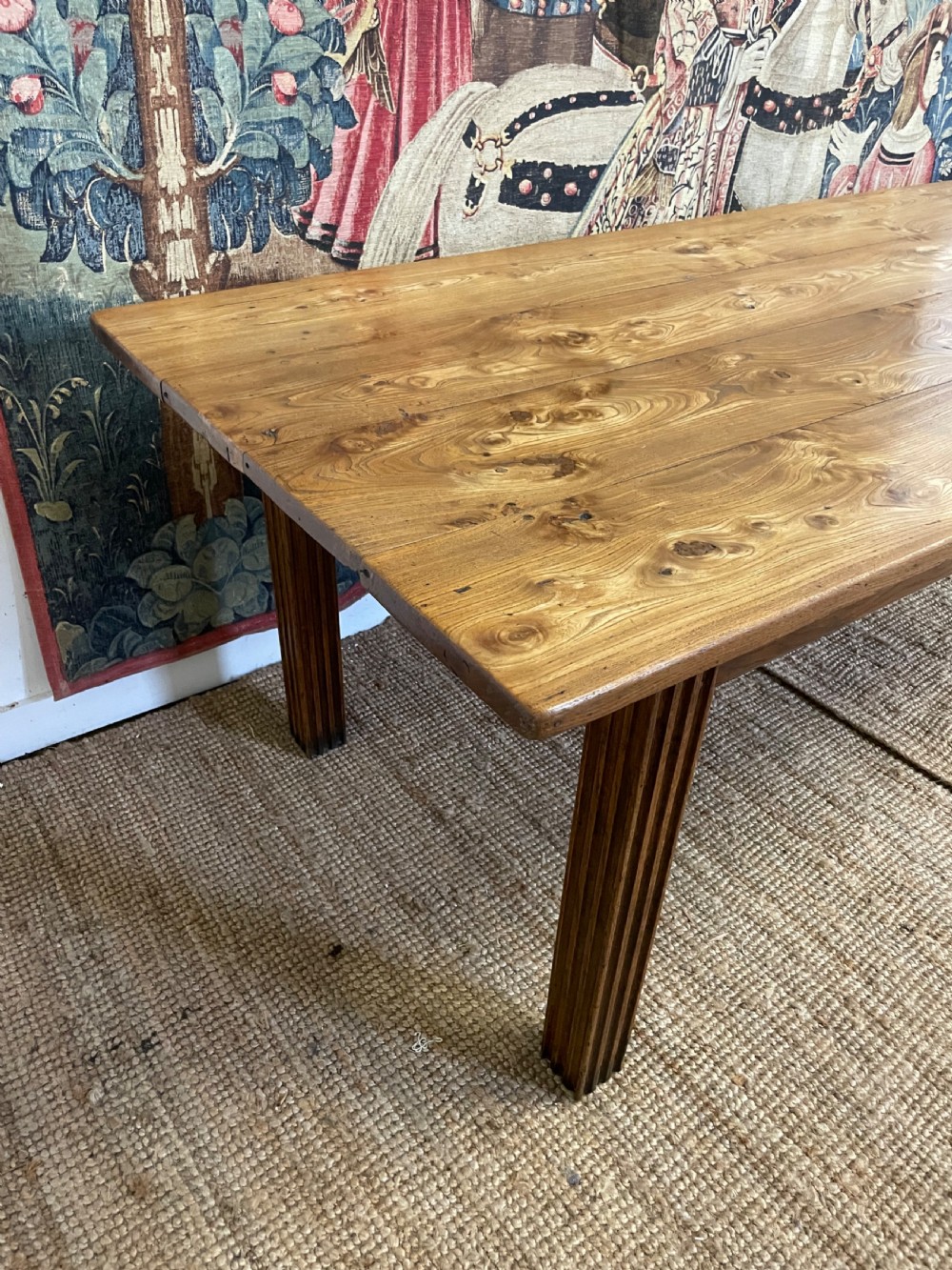 Elm farmhouse table  View X