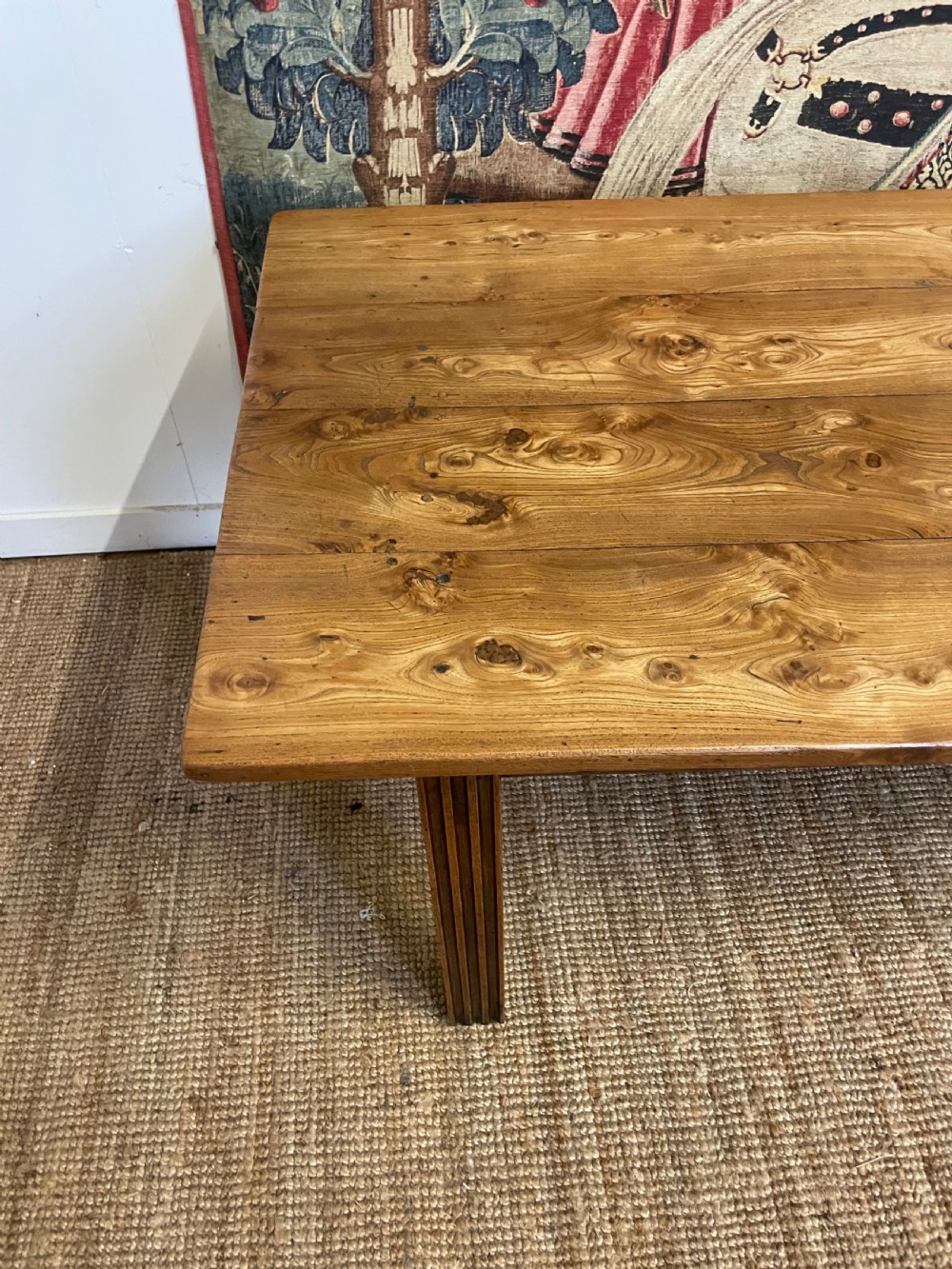 Elm farmhouse table  View XI