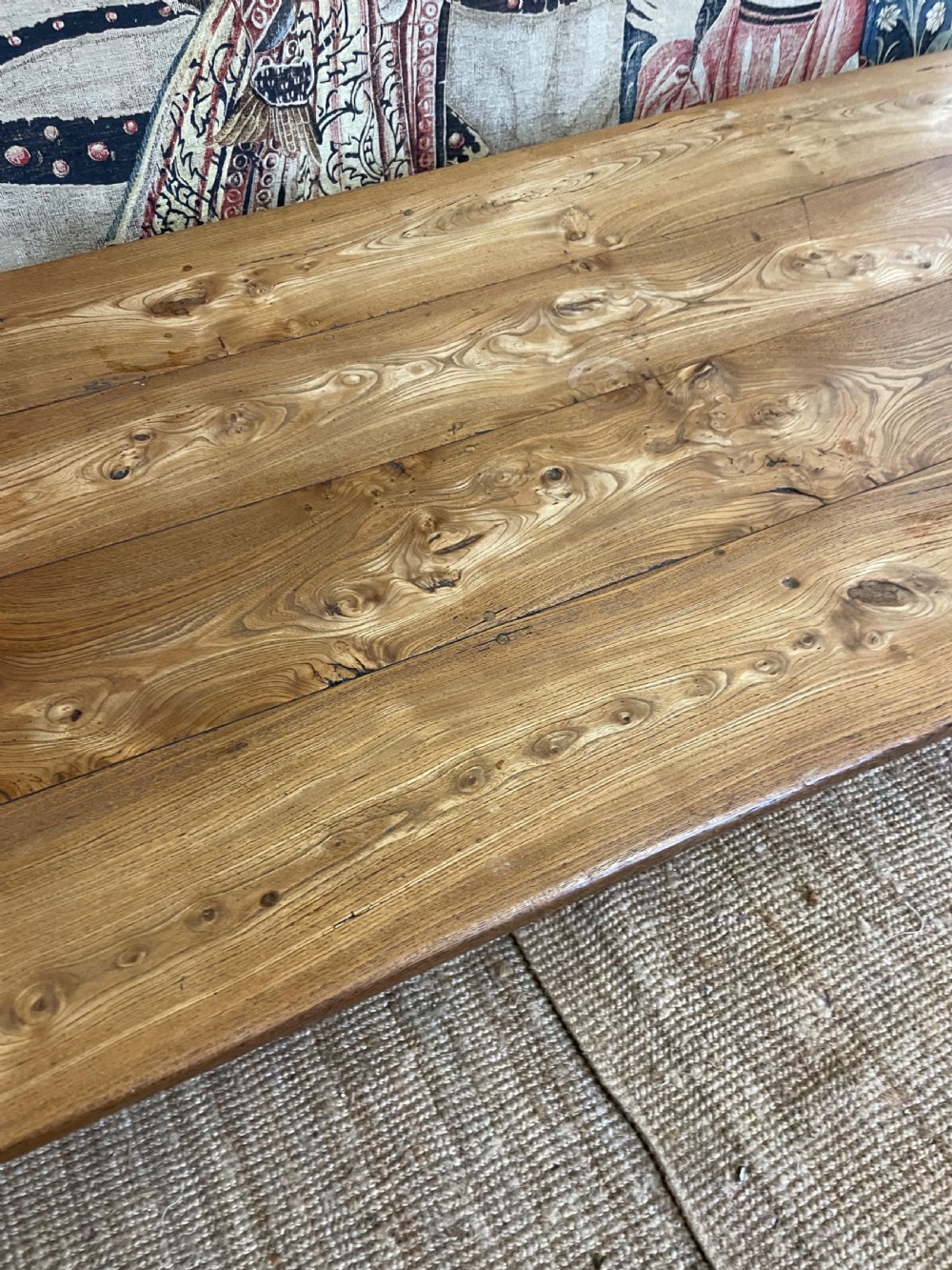 Elm farmhouse table  View XII