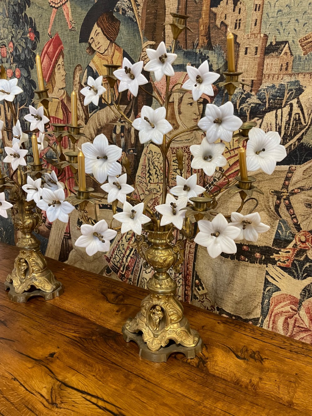 19th Century French ecclesiastical candelabra. View II