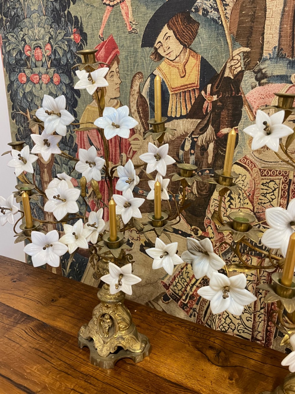 19th Century French ecclesiastical candelabra. View V