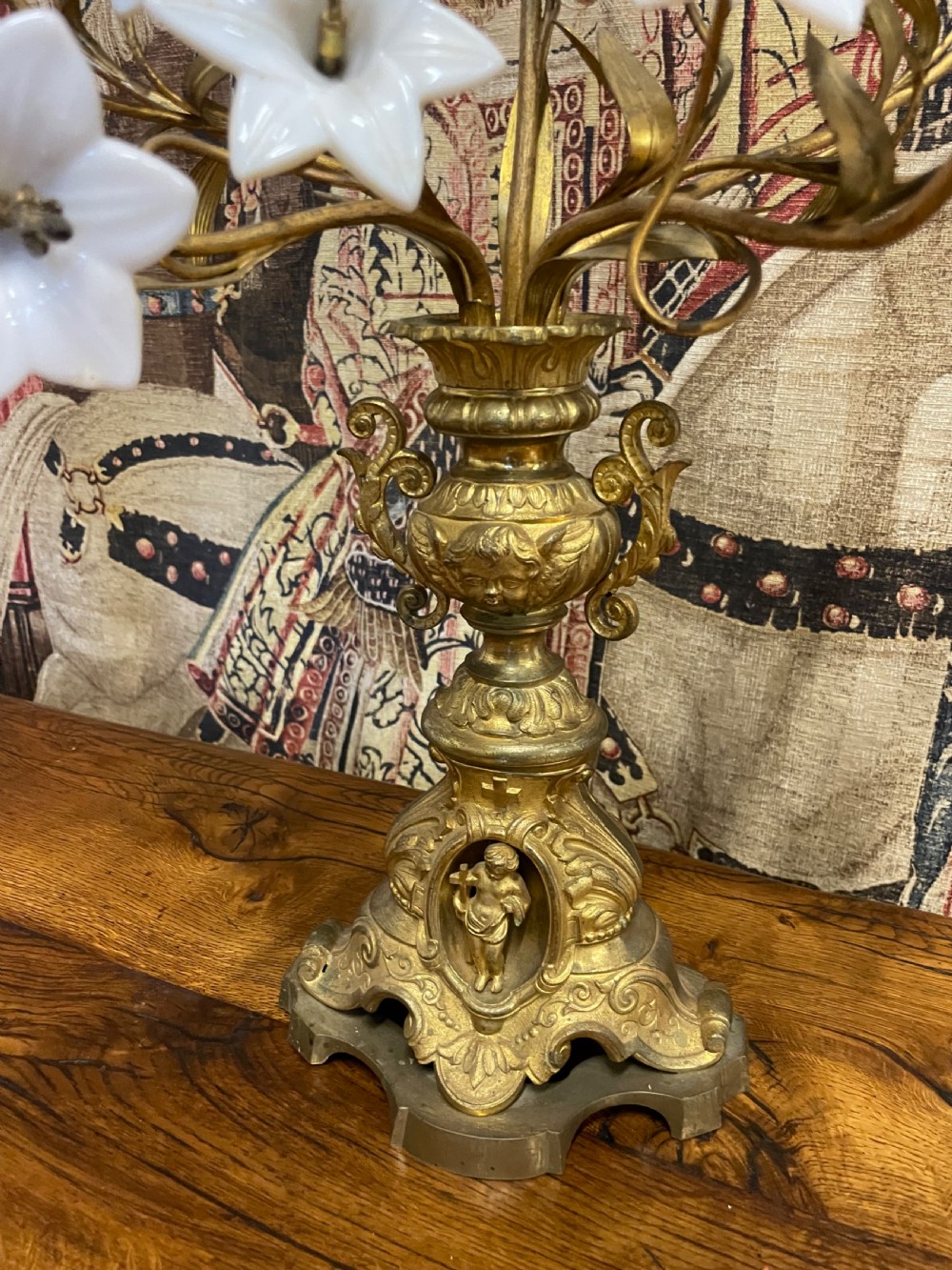 19th Century French ecclesiastical candelabra. View VI