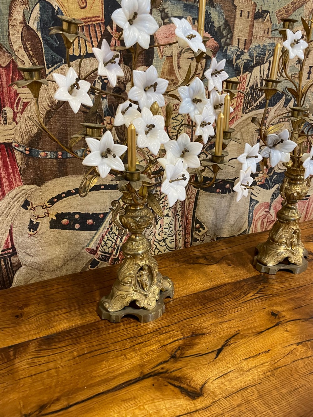 19th Century French ecclesiastical candelabra. View VIII