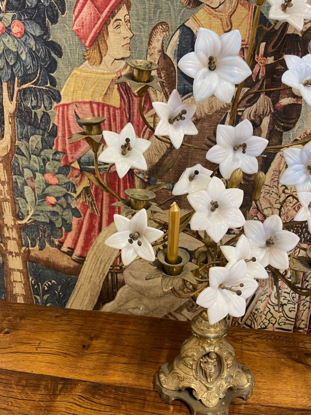 19th Century French ecclesiastical candelabra. View IX