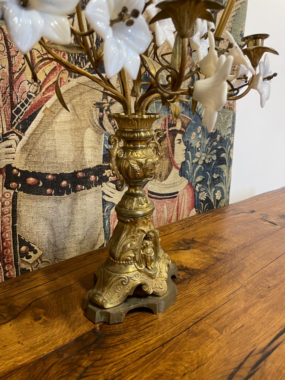 19th Century French ecclesiastical candelabra. View XI