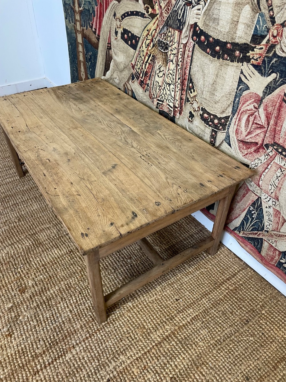 19TH CENTURY FRENCH SCRUBBED OAK COFFEE TABLE View III