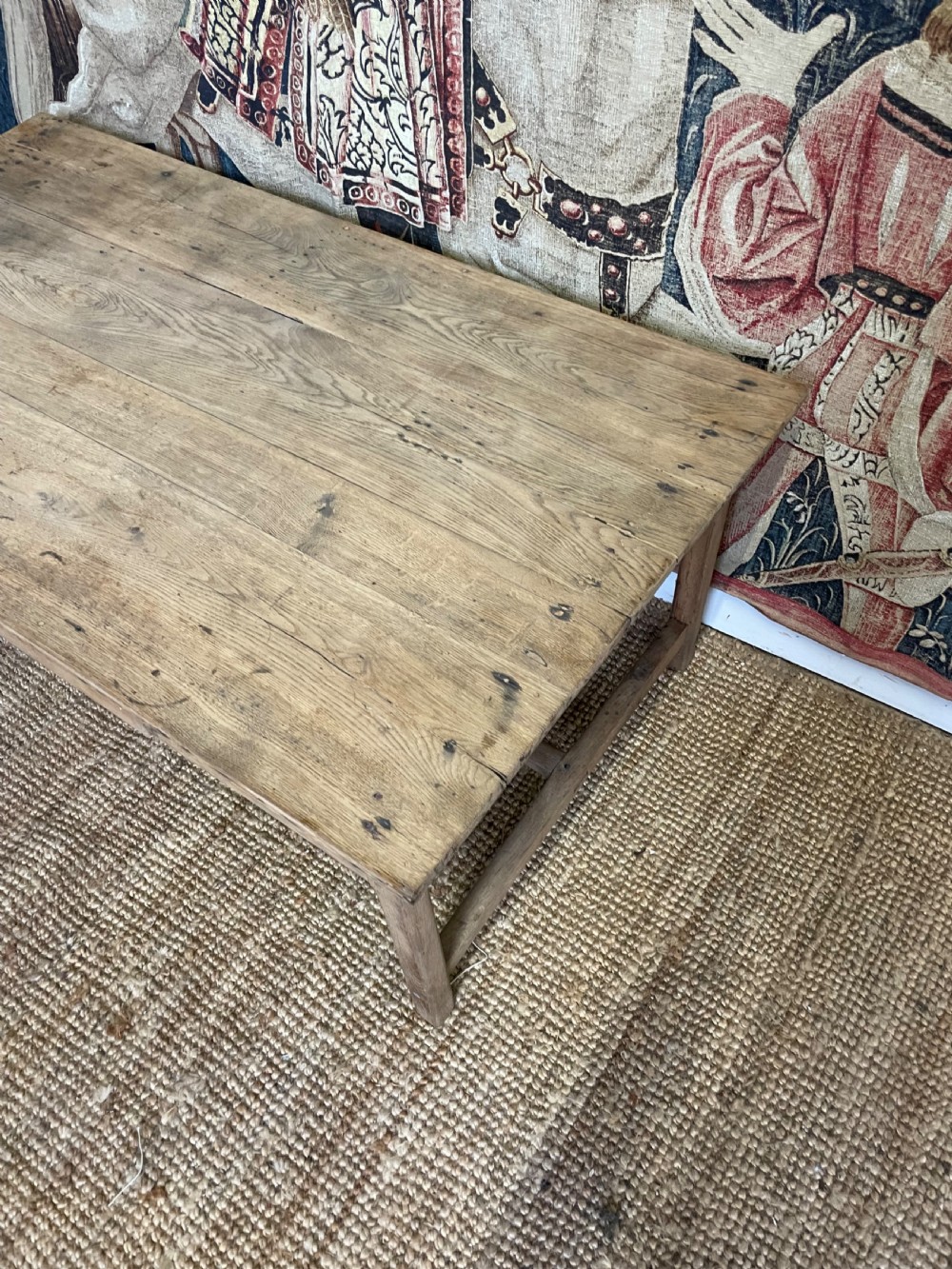 19TH CENTURY FRENCH SCRUBBED OAK COFFEE TABLE View IV