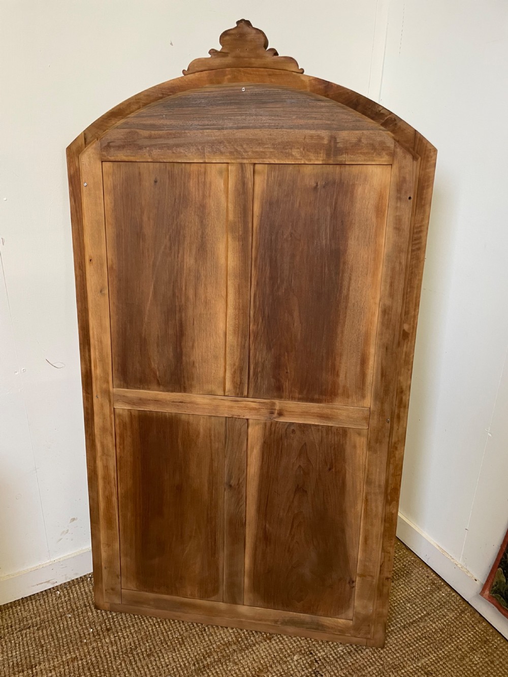 LARGE DECORATIVE RAW WALNUT FRAMED MIRROR View VIII