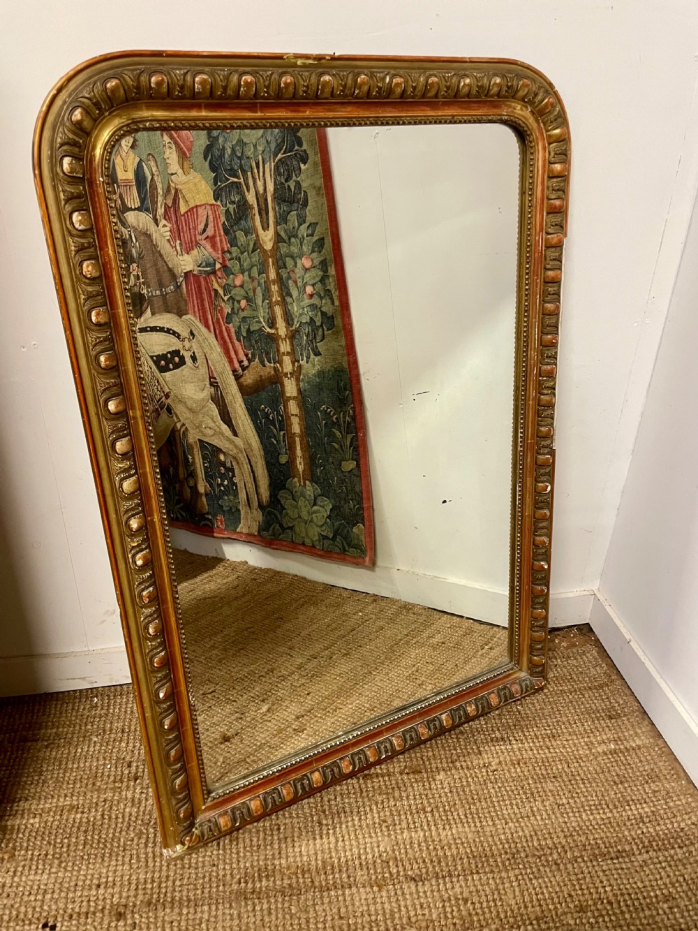 Arched top over mantle mirror 51x35