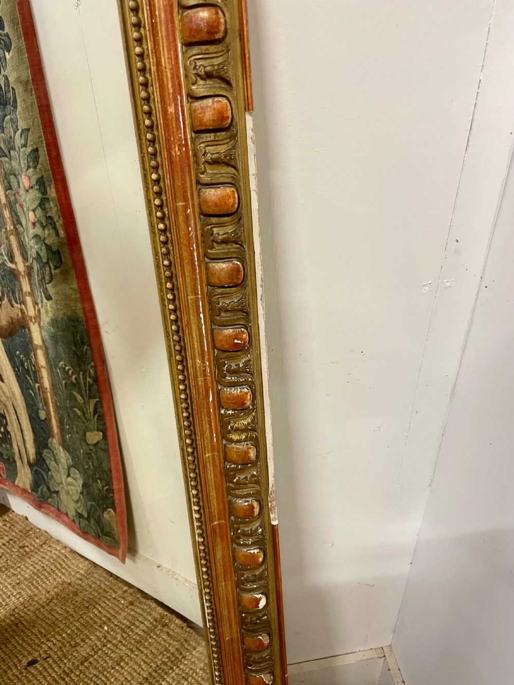 Arched top over mantle mirror 51x35 View VI