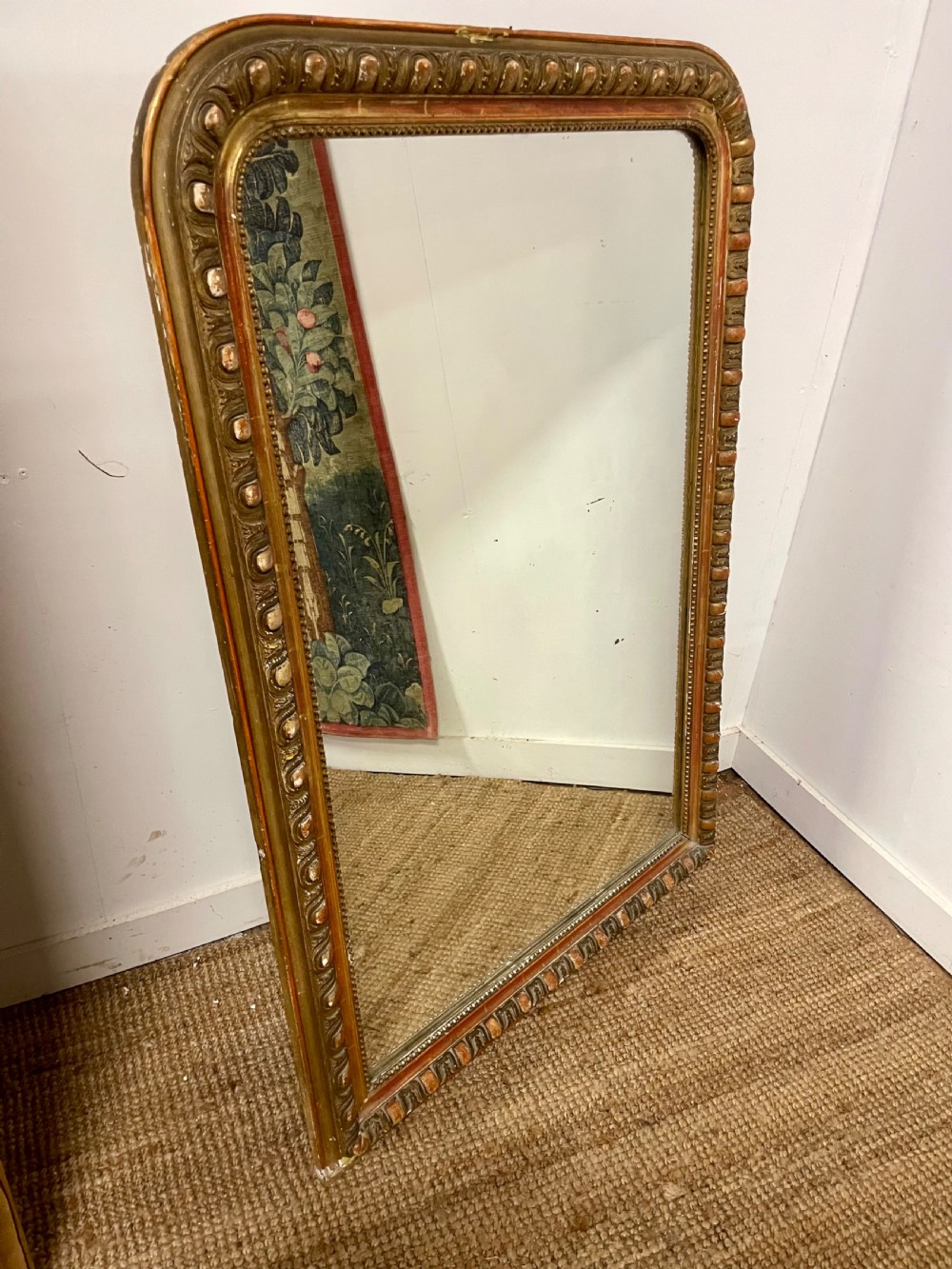 Arched top over mantle mirror 51x35 View IX