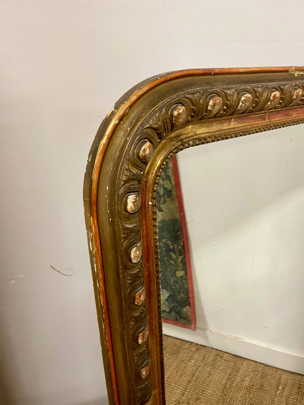 Arched top over mantle mirror 51x35 View X