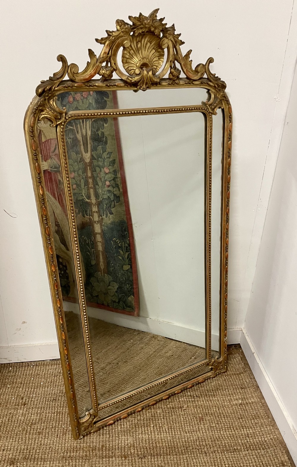 Napoleon III gilded wall mirror 