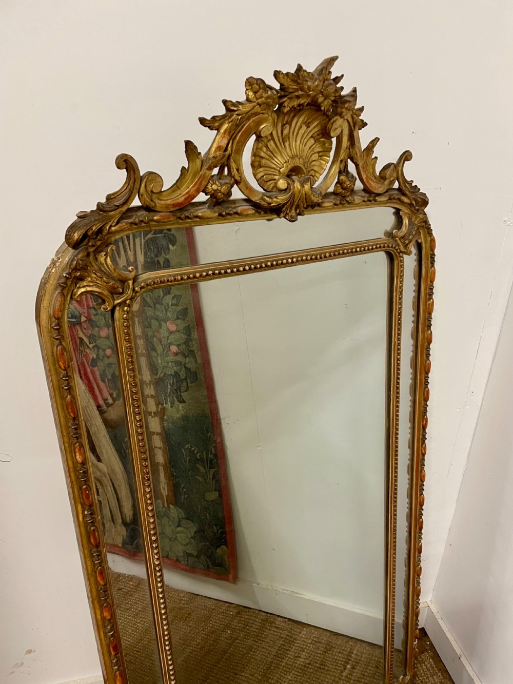 Napoleon III gilded wall mirror  View II