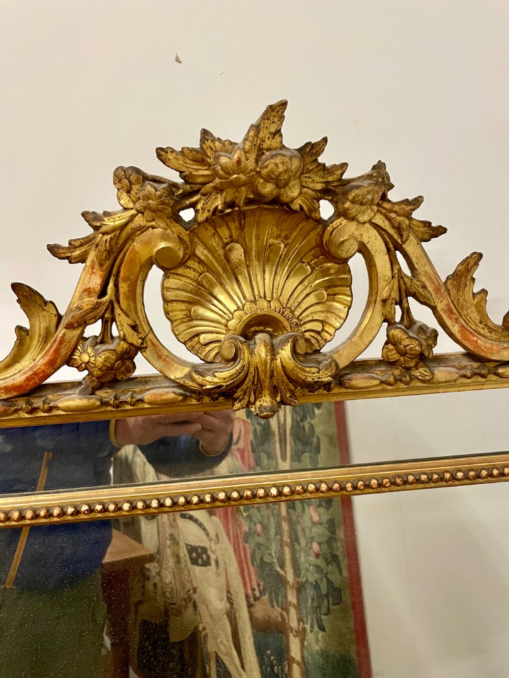 Napoleon III gilded wall mirror  View XI