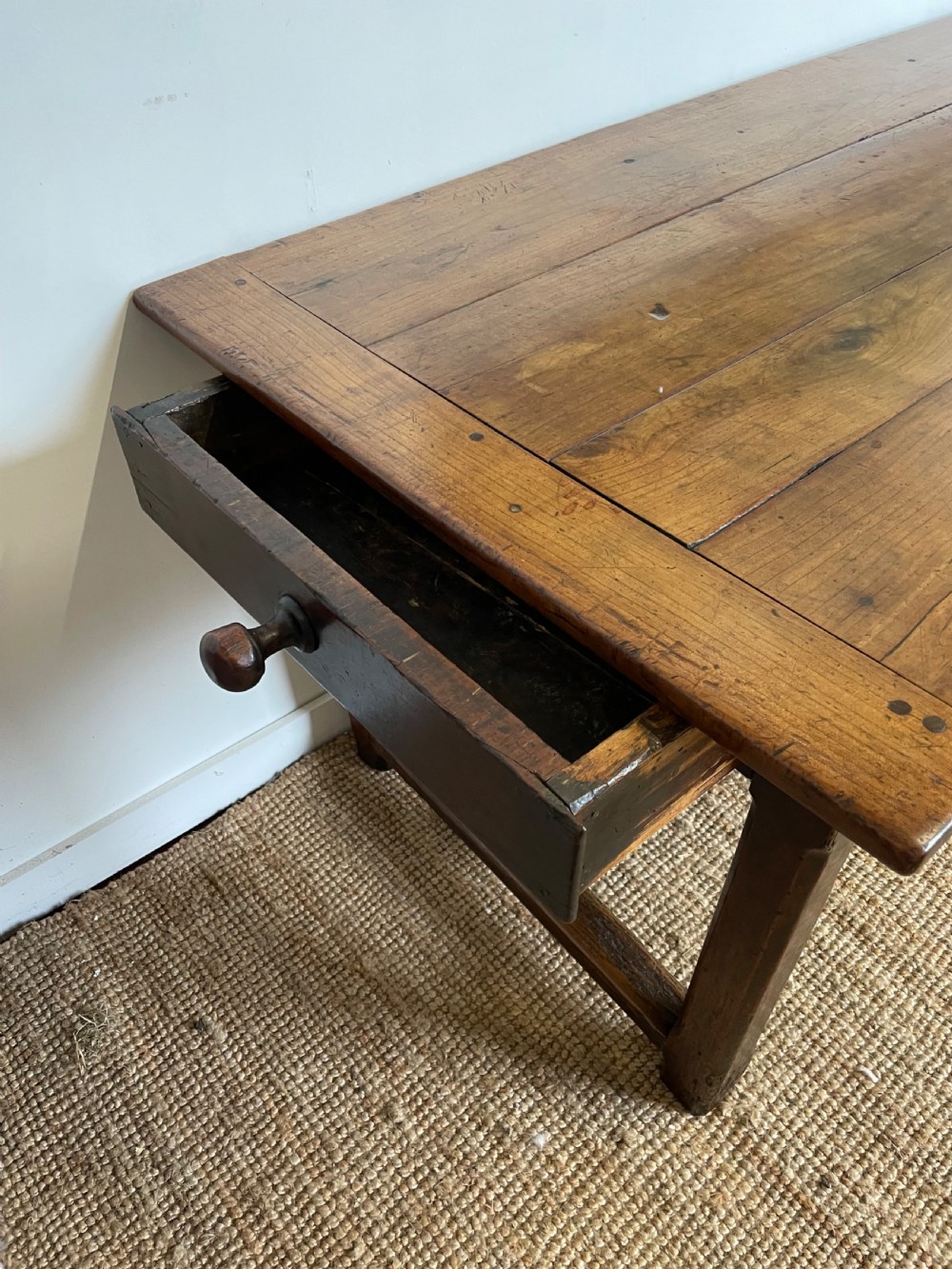 Cherry wood farmhouse table 249cms View XII