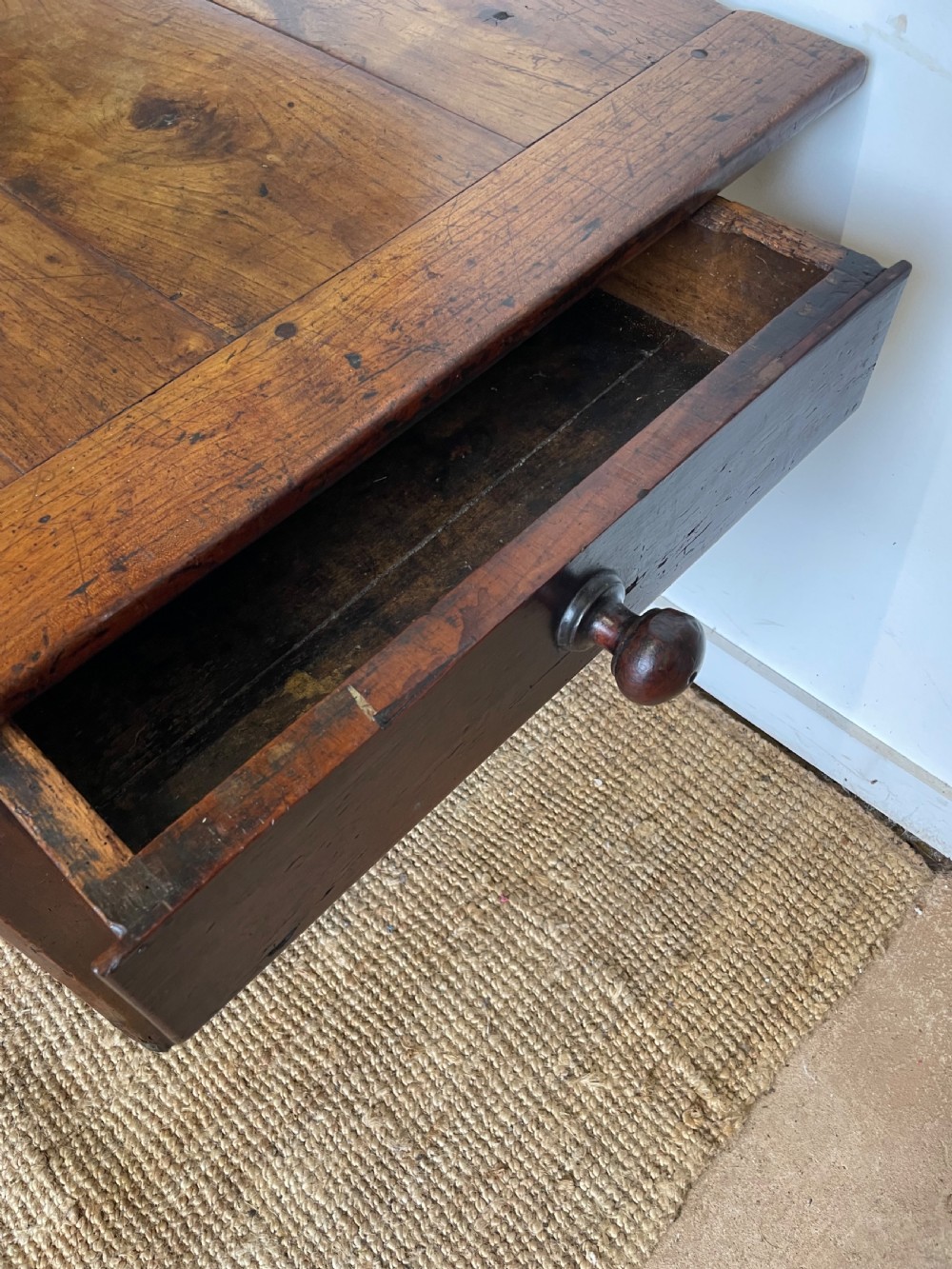 Cherry wood farmhouse table 249cms View XIII
