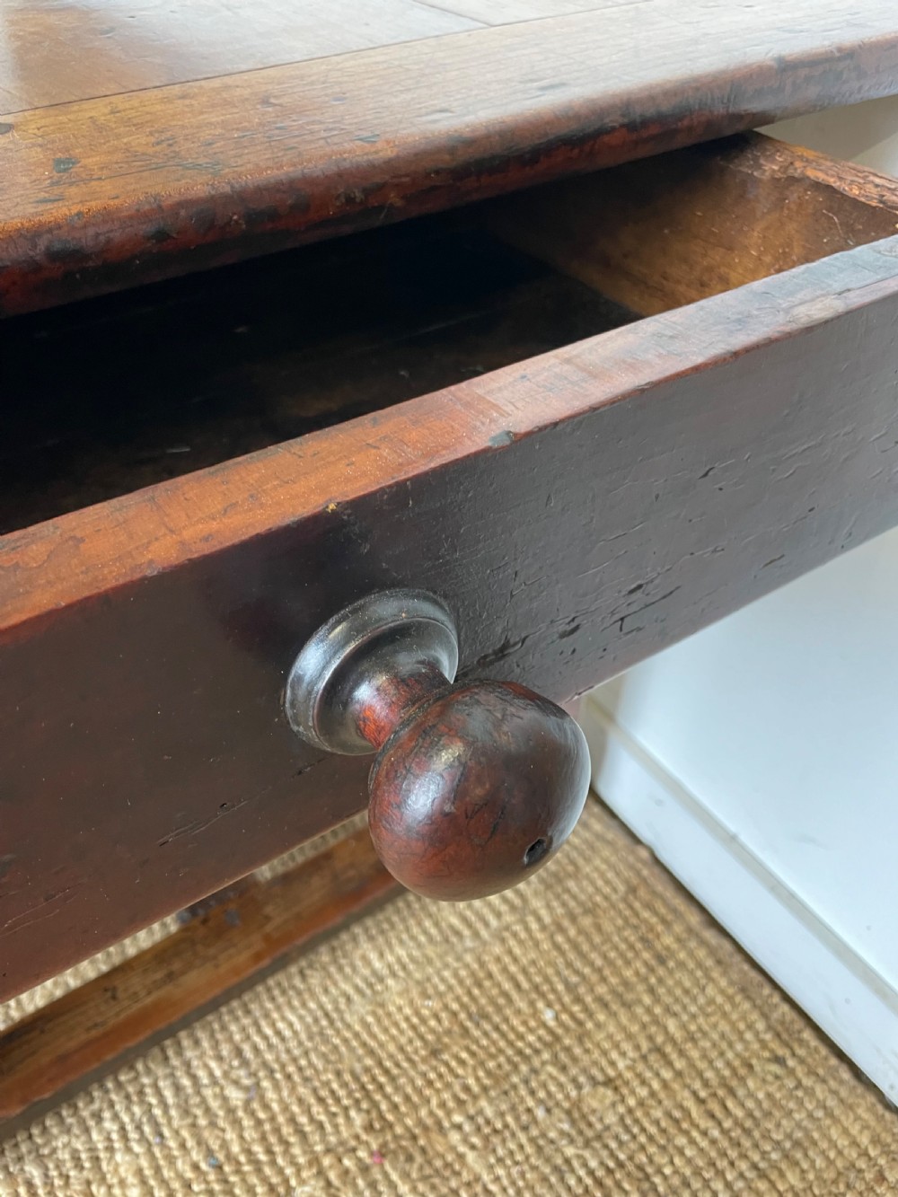 Cherry wood farmhouse table 249cms View XIV