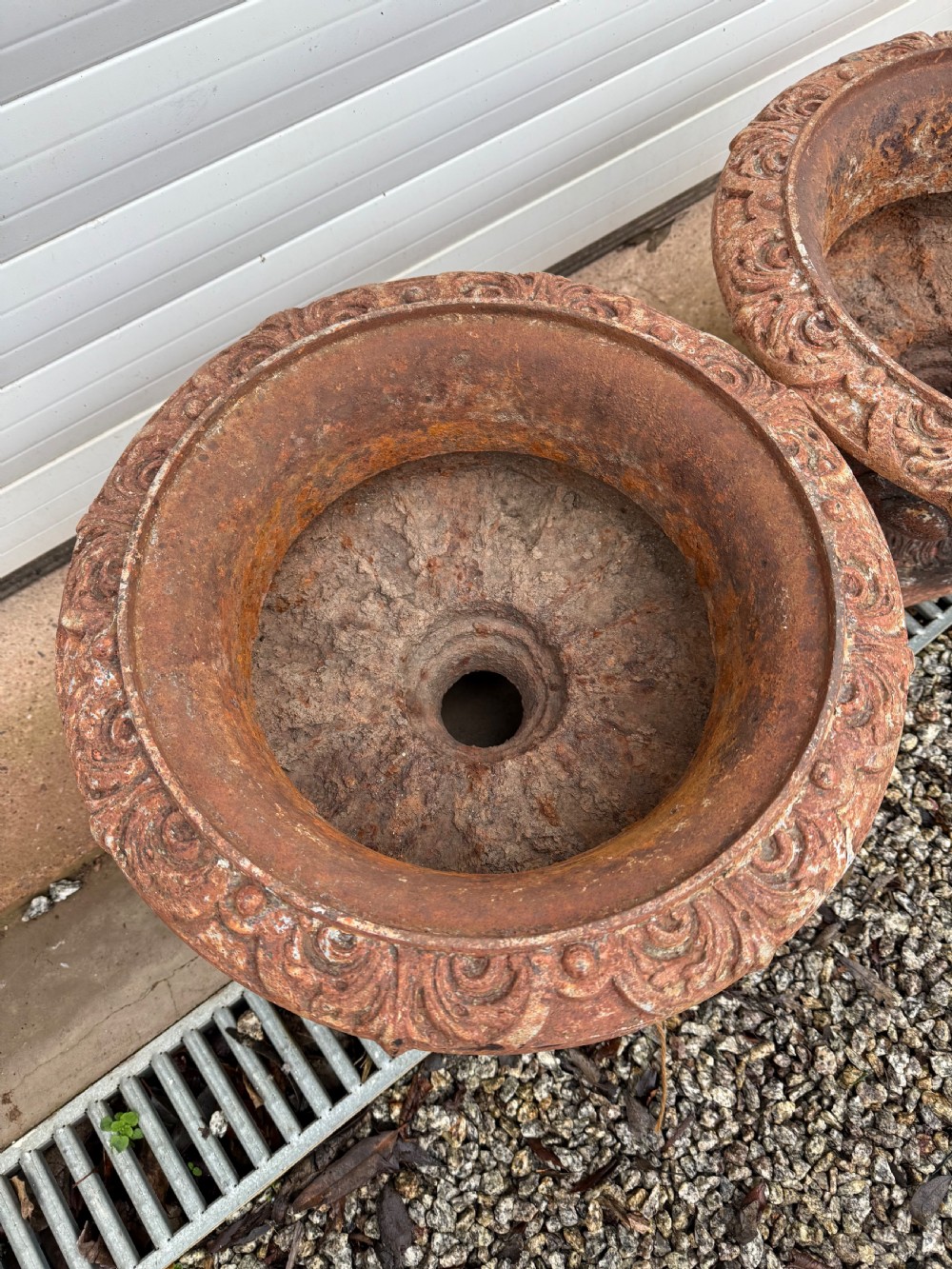 Pair of cast iron planters  View IV