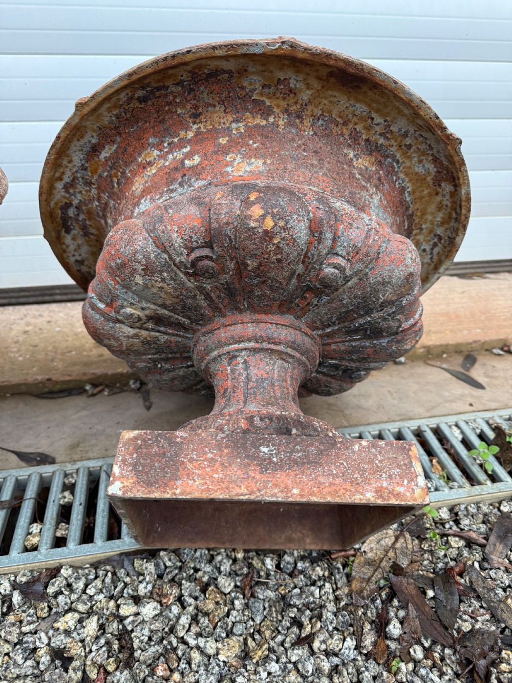 Pair of cast iron planters  View VIII