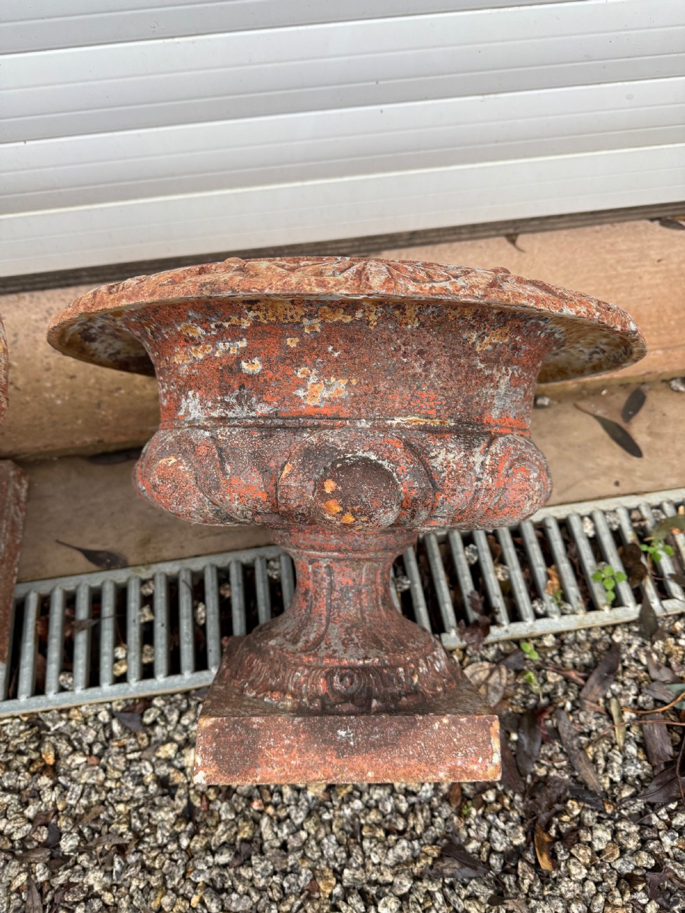 Pair of cast iron planters  View IX