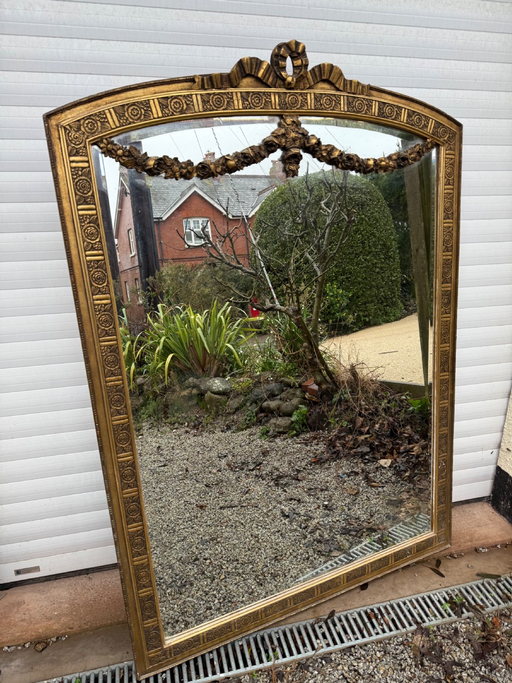 Large Art Deco over mantle mirror