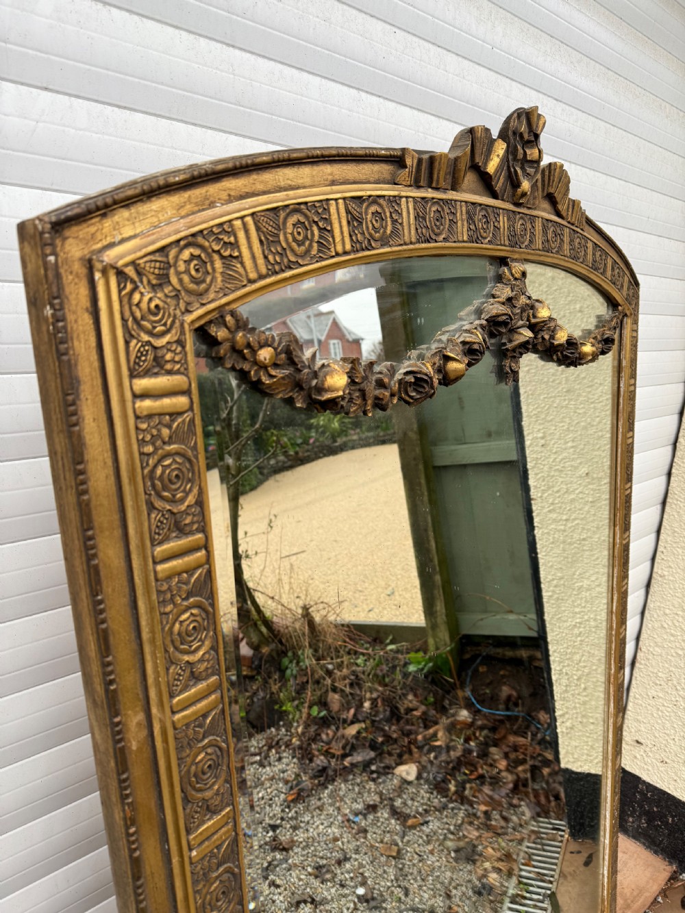 Large Art Deco over mantle mirror View VIII