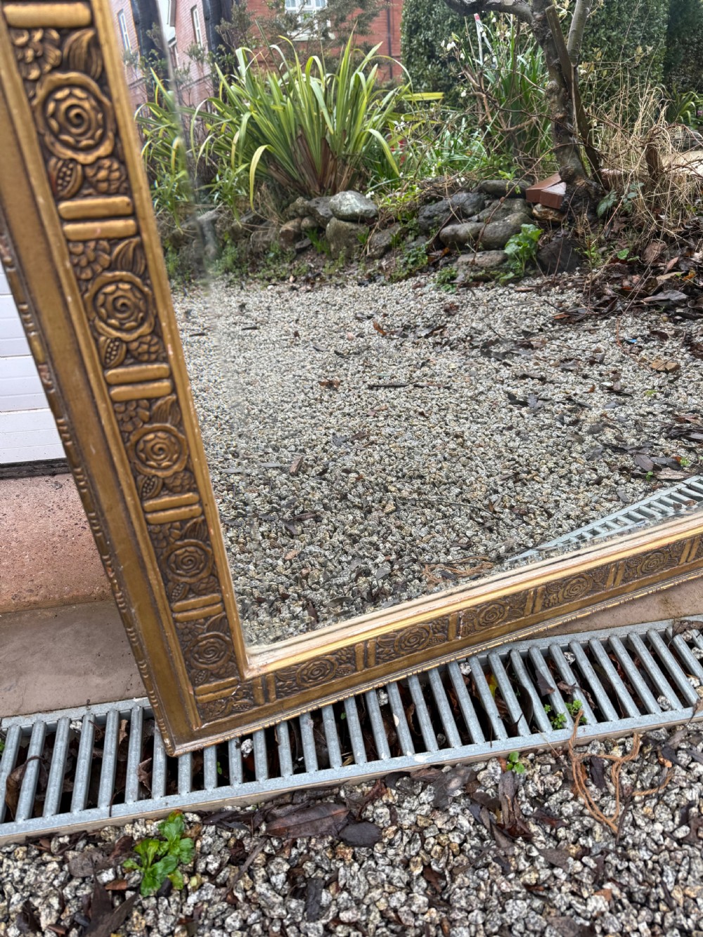 Large Art Deco over mantle mirror View IX