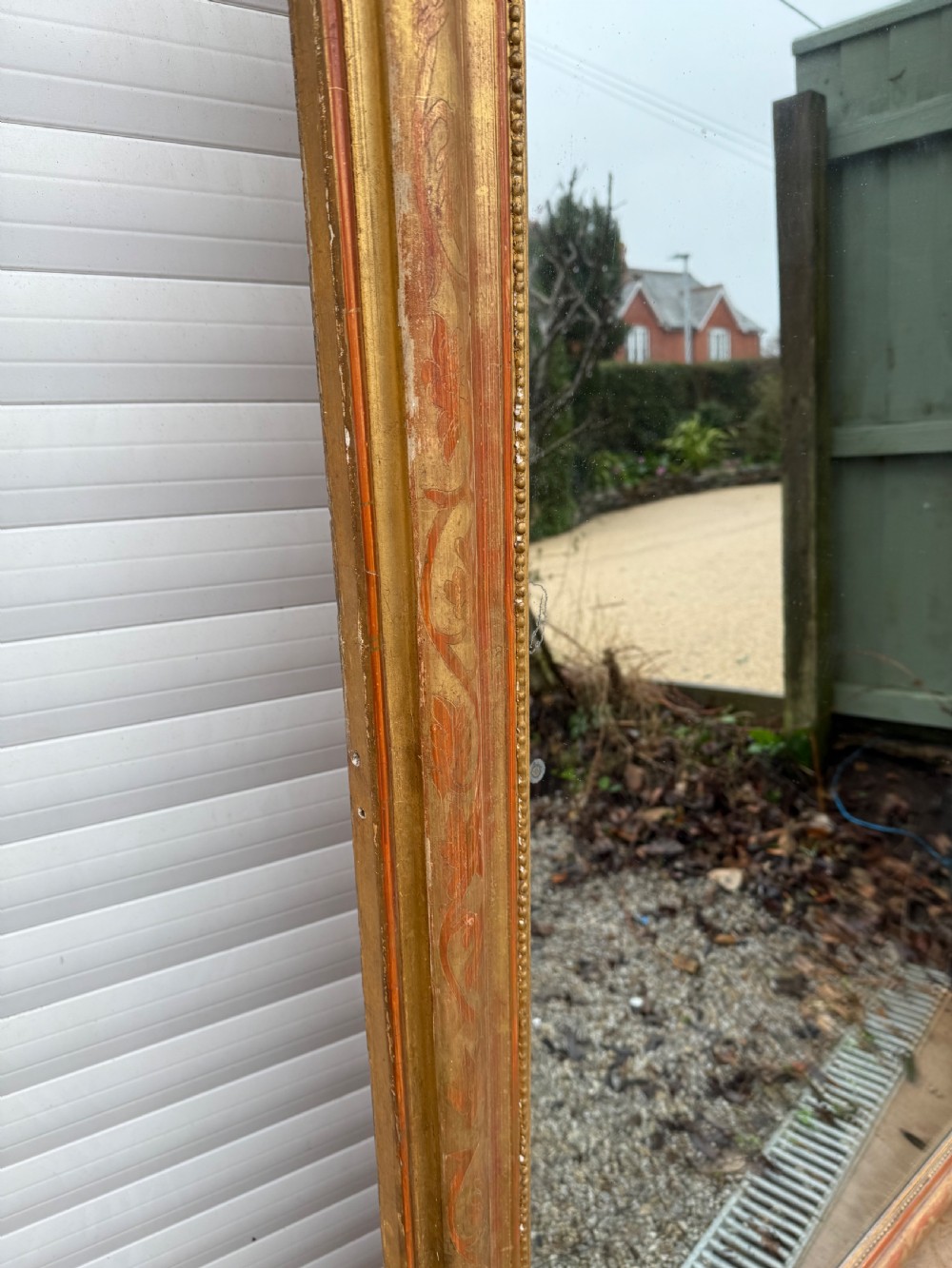 Large arched topped overmantle mirror  View XIV