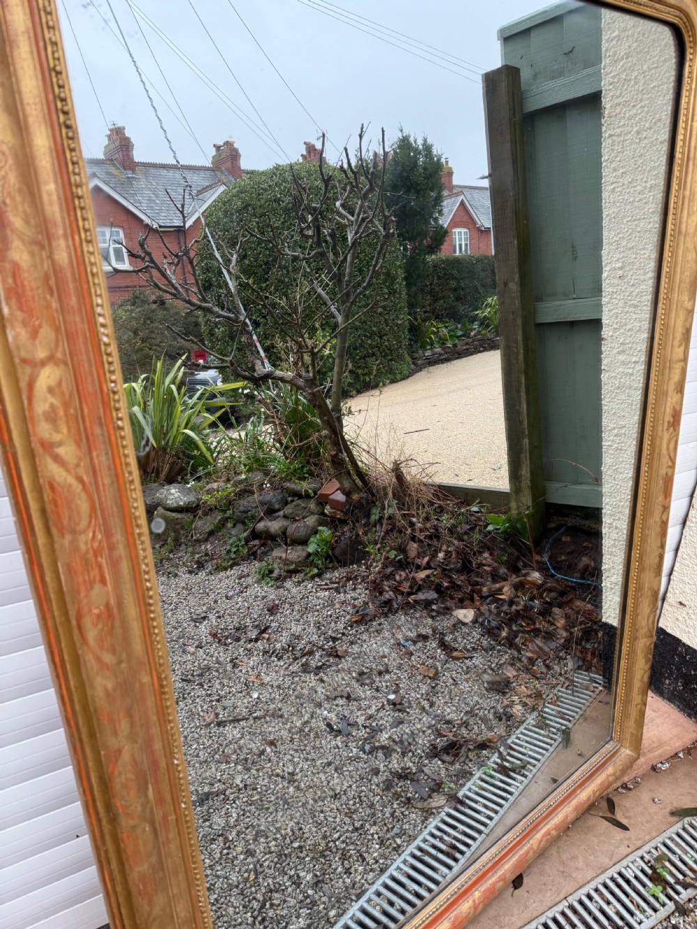 Large arched topped overmantle mirror  View XVI