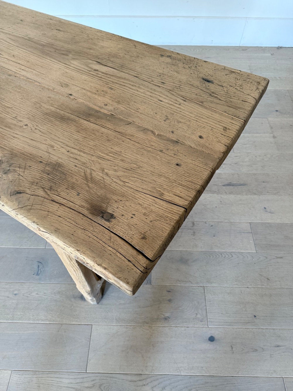 3 meter oak French farmhouse table  View VIII