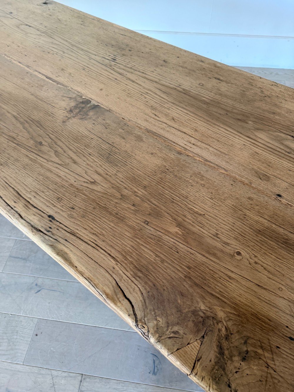3 meter oak French farmhouse table  View IX