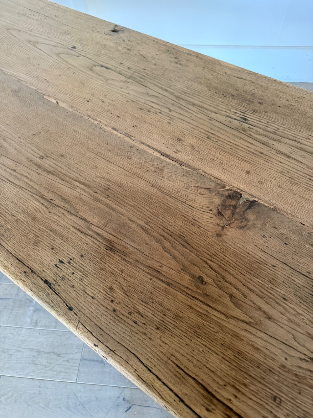 3 meter oak French farmhouse table  View X