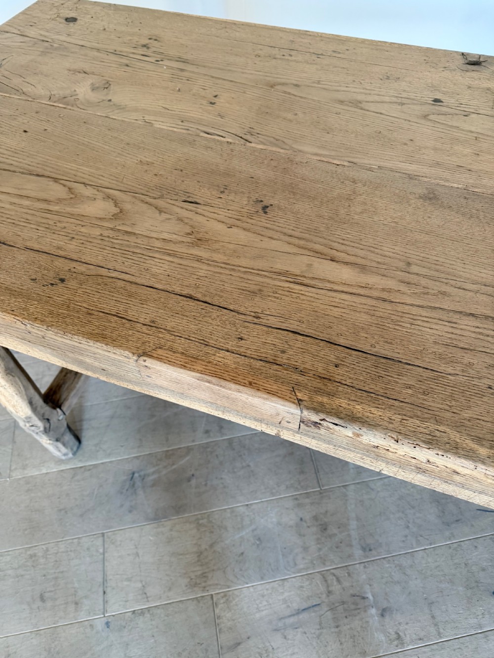 3 meter oak French farmhouse table  View XII