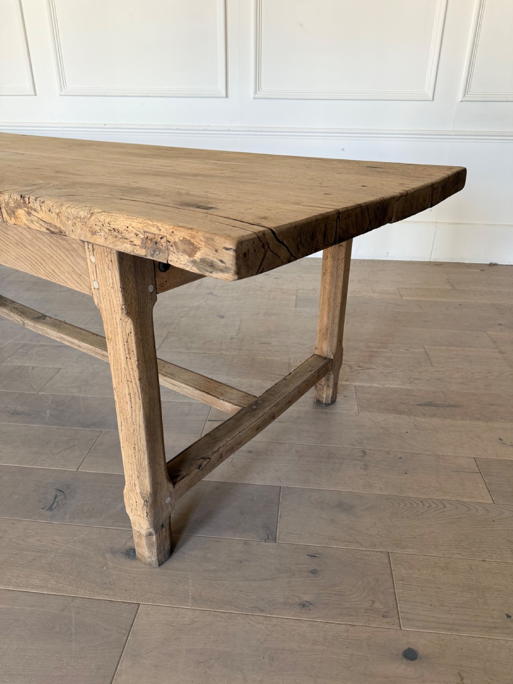 3 meter oak French farmhouse table  View XVI