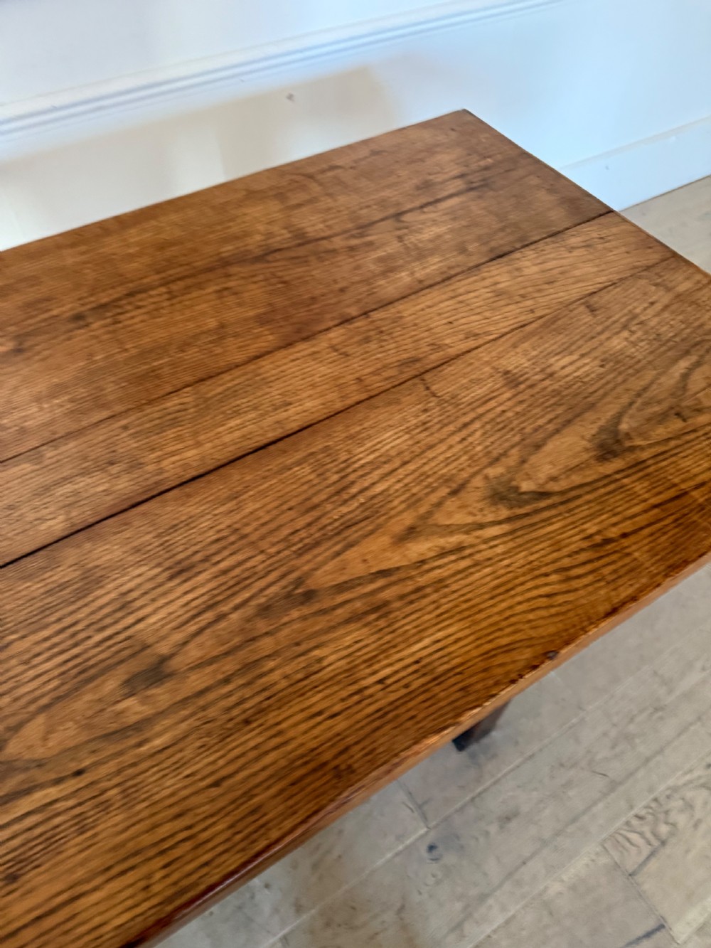 Long 19th century oak country farmhouse table  View III