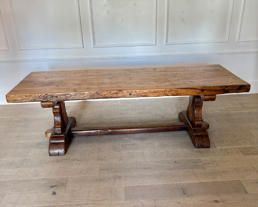 19th century oak refectory table 