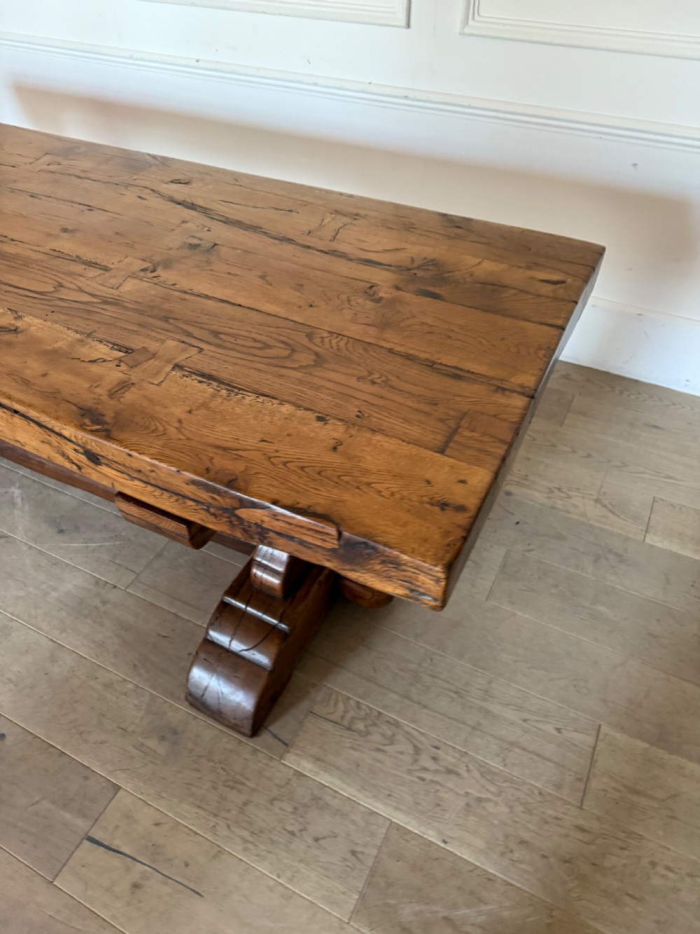 19th century oak refectory table  View VI