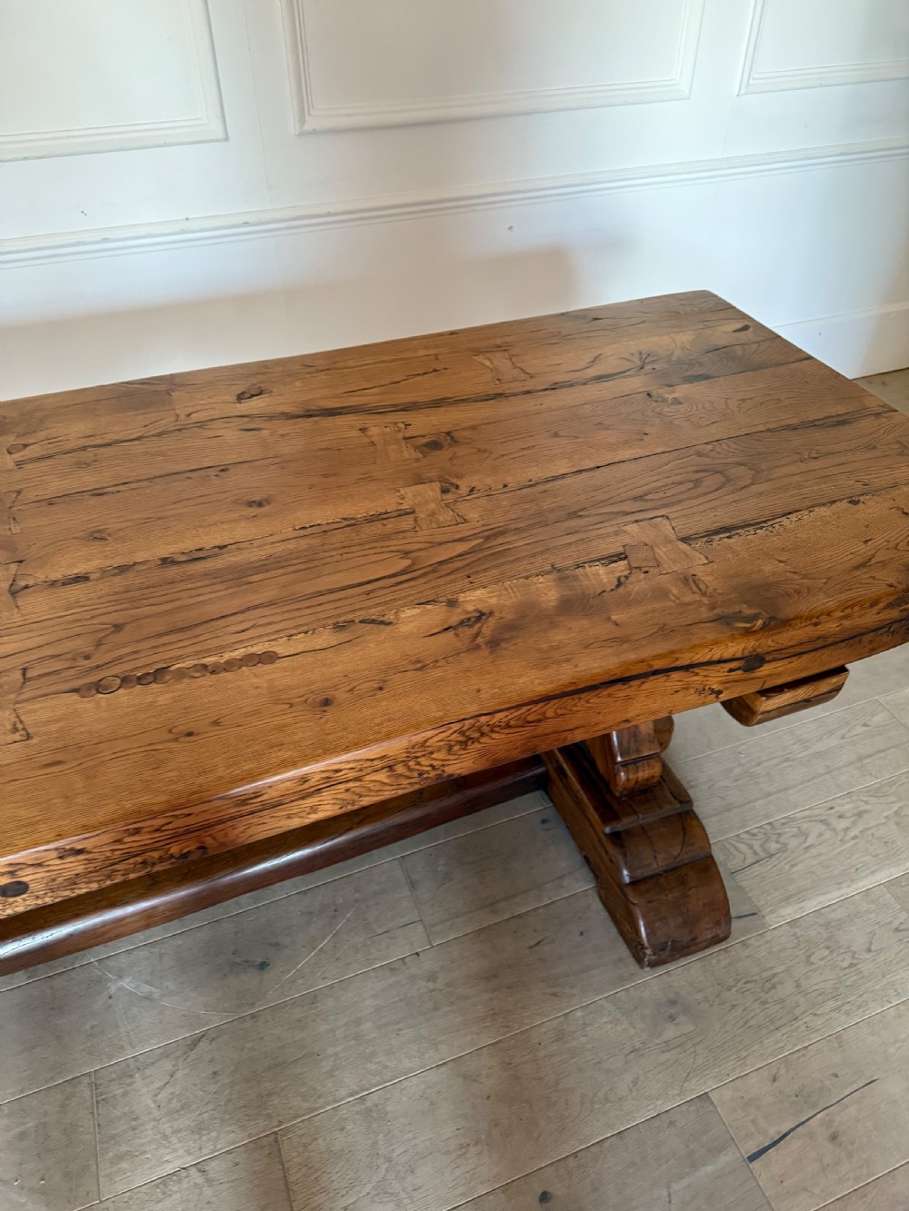 19th century oak refectory table  View VII