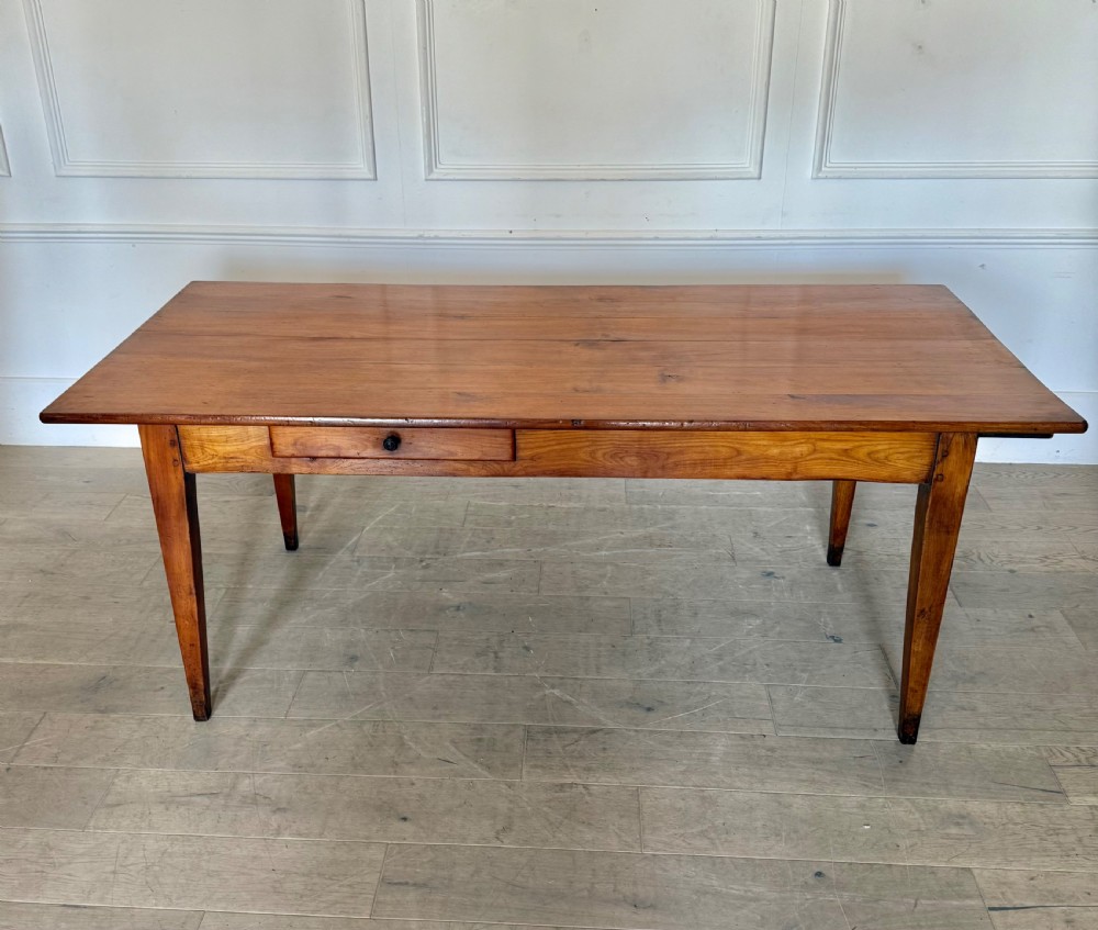 2m cherrywood farmhouse table with bread slide 
