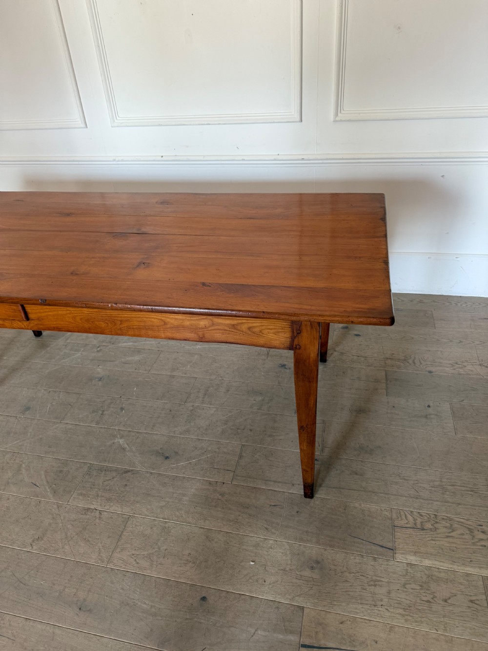 2m cherrywood farmhouse table with bread slide  View II