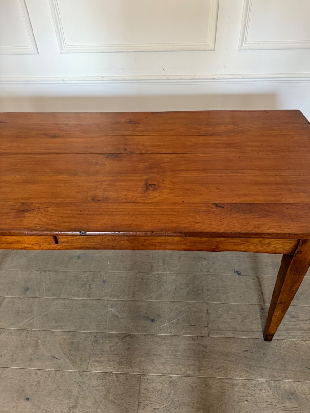 2m cherrywood farmhouse table with bread slide  View III