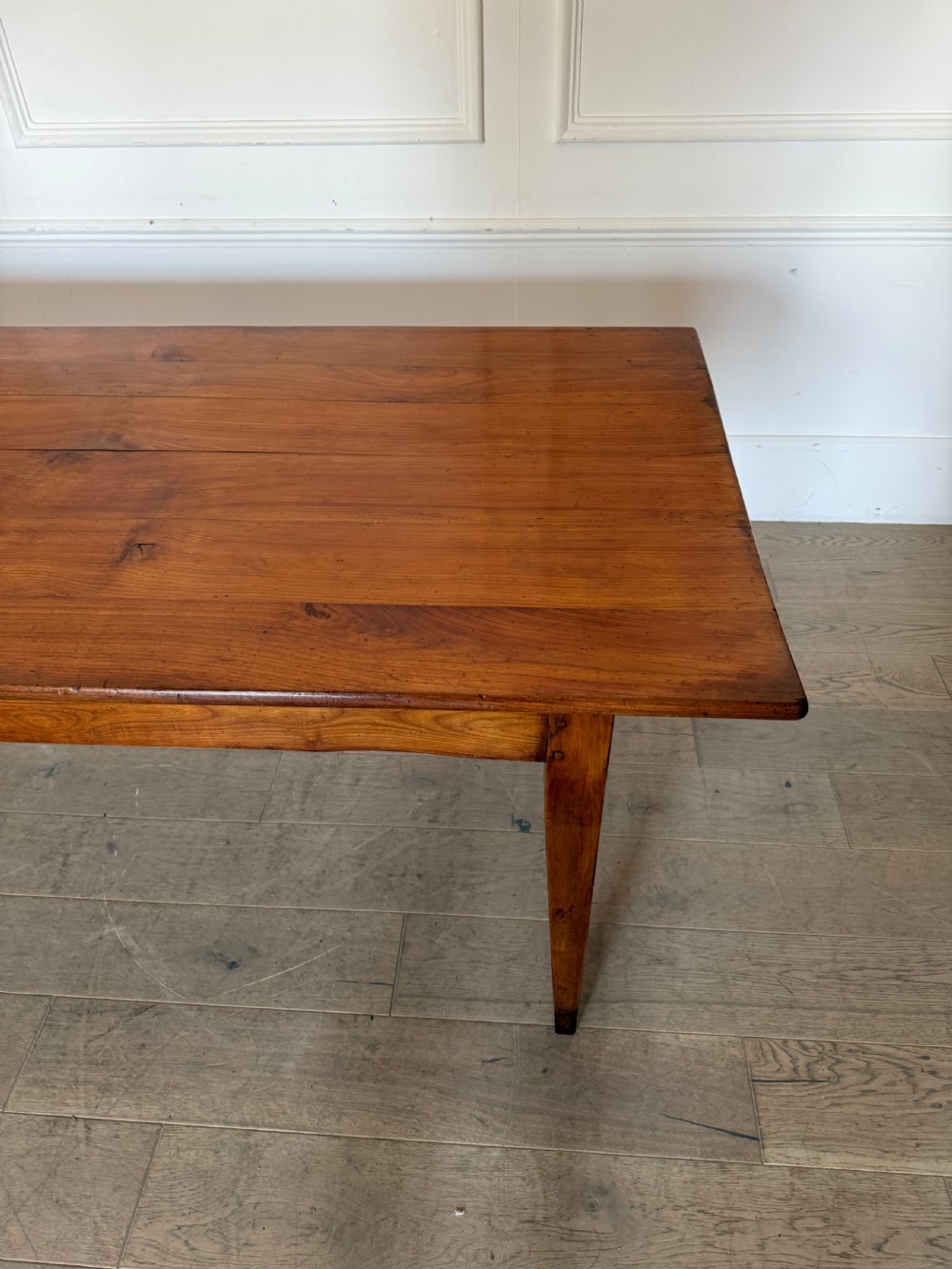 2m cherrywood farmhouse table with bread slide  View IV