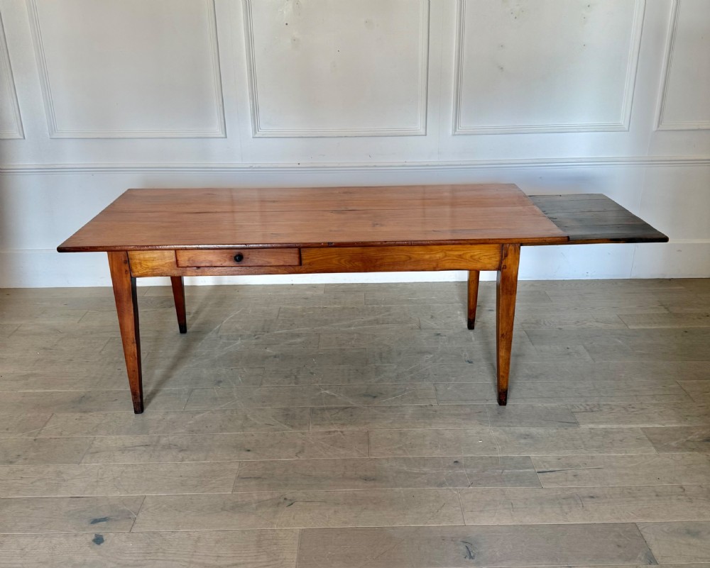 2m cherrywood farmhouse table with bread slide  View V
