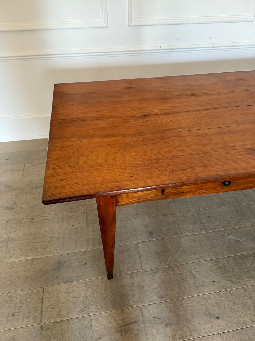 2m cherrywood farmhouse table with bread slide  View VIII