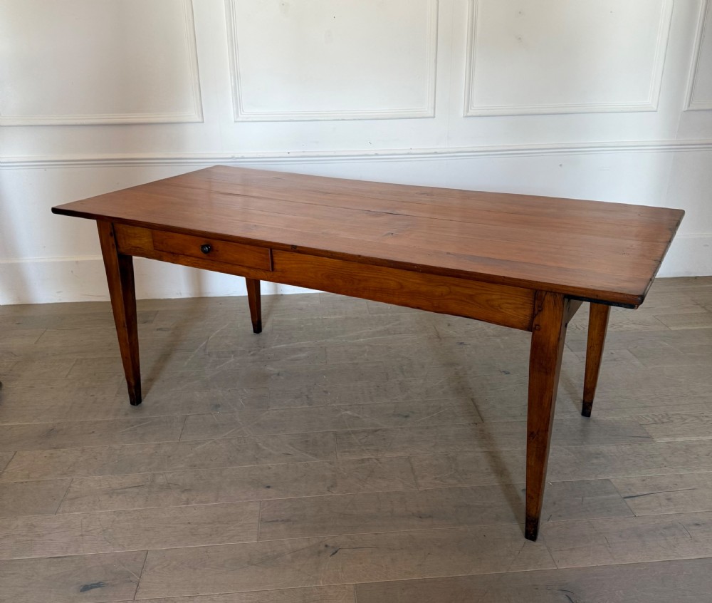 2m cherrywood farmhouse table with bread slide  View X