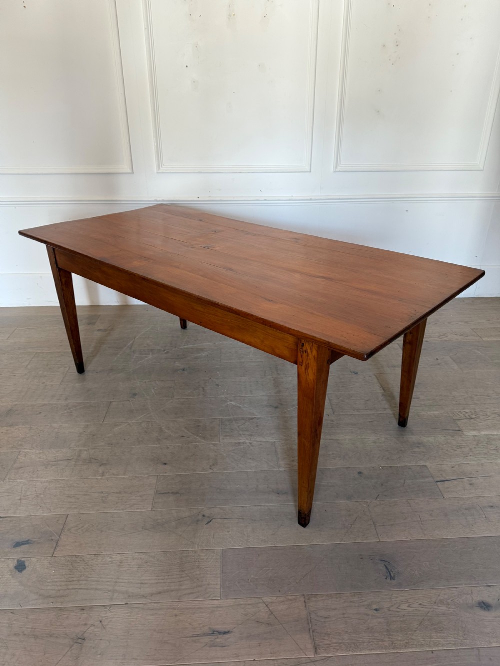 2m cherrywood farmhouse table with bread slide  View XIII