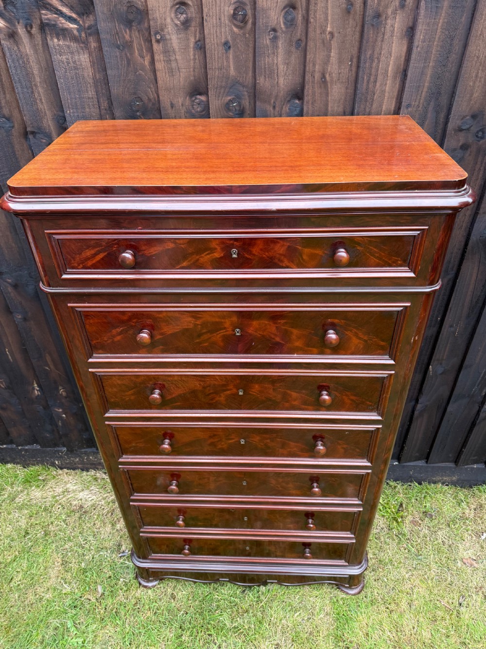 Tall narrow chest of drawers / semainier  View XV